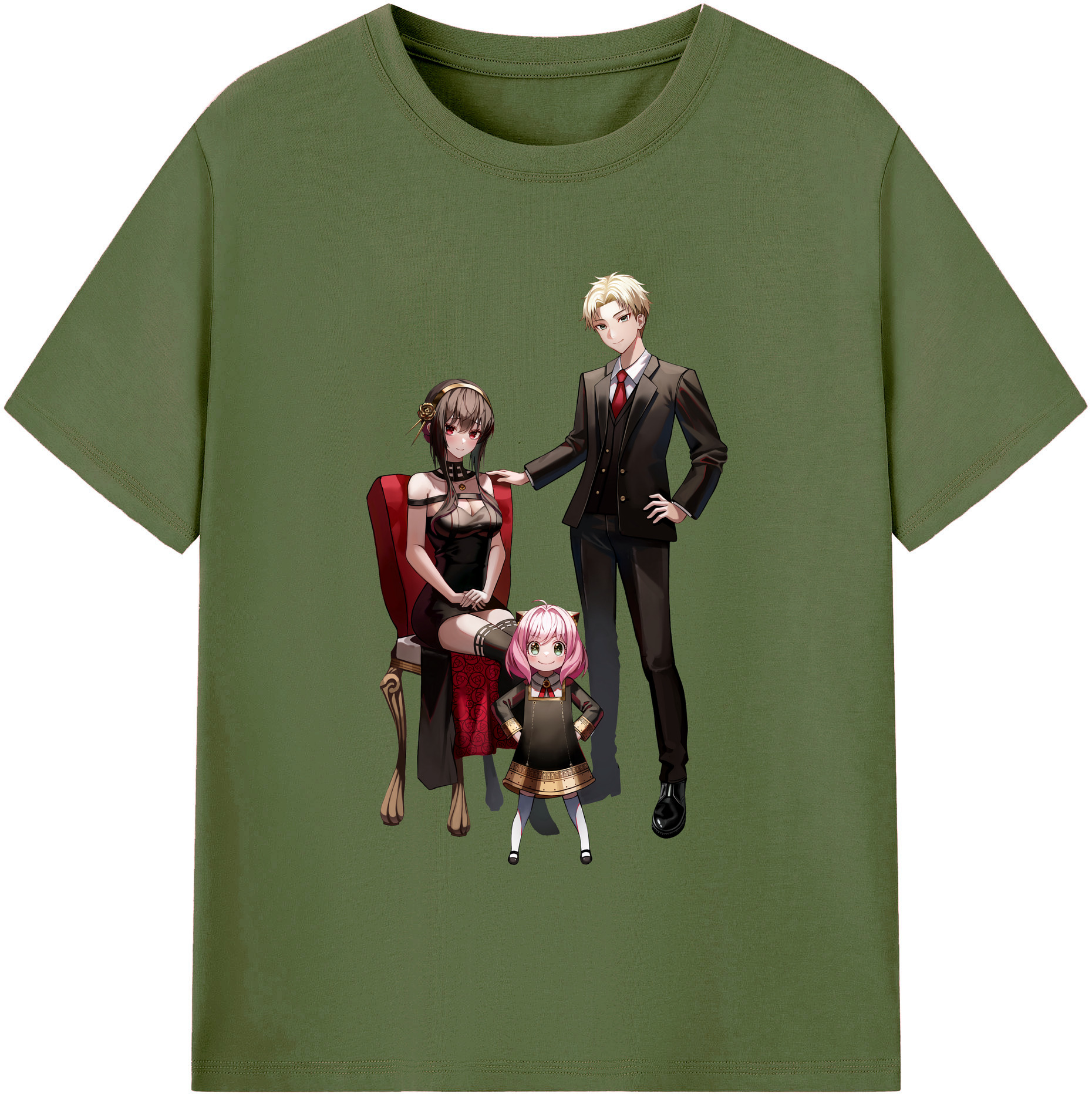 （画像用） SPY×FAMILY间谍家家酒 綿100％半袖Tシャツ（フロントプリント）